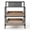 Furniture of America Kernel Industrial Metal 2-Shelf Bookcase in Sand Black view 4
