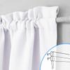 NICETOWN Pure White Curtain Panel for Door - Thermal Insulated 50% Sunlight Blocking Short French/Sliding/Patio Door Blind Drapery for Privacy (1 Piece, W36 x L72-Inch) view 2