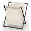 Furniture of America Hargris Fabric and Metal Laundry Hamper in Sand Black view 1