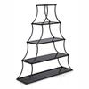 Furniture of America Kladden Industrial Metal 5-Shelf Bookcase in Sand Black view 4