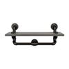 Furniture of America Gren Industrial Metal Floating Shelf in Gray and Black view 1