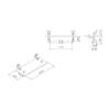 Furniture of America Gren Industrial Metal Floating Shelf in Gray and Black view 3