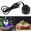 Aqur2020 24V Color Changing 12 LED Mister Fogger Water Fountain Mini Mist Maker Pond Fog Machine Atomizer Air Humidifier Ultrasonic Mist 12 LED for Halloween view 4