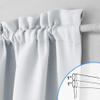 NICETOWN Room Darkening Curtain Panel for Door - Sidelight Sliding Door Drapes Thermal Insulated and Privacy Assured (1 PC, 36" Wide x 72" Long, Greyish White) view 2