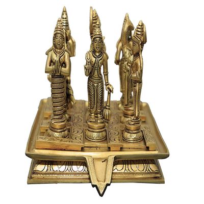 AONA Brass Navagraha Set 9 Brass Greh Idol Height 7 Inch