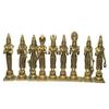 AONA Brass Navagraha Set 9 Brass Greh Idol Height 7 Inch view 3