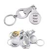 100pcs Personalized Bottle Opener Nail Clipper Keychain Versatile & Durable, Private Customized Party Favors Wedding Brewery Christmas Logo Engraved view 1