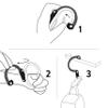 GEAR AID HEROCLIP Carabiner Clip and Hook (Large) for Camping, Backpack, Organization, and Garage, Shade of Gray view 2