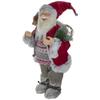 2' Standing Santa Christmas Figure Carrying Snow Shoes and Presents view 4