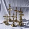 Celebrate Festival Inc Pure Brass Traditional Brass Oil Lamp (Kerla Lamp) - 14,16, 20, 22, 24 & 28" Tall (1, No 16-16.5 inch) view 2