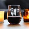 Bevvee Alpaca Stemless Wine Glass - Funny Themed Decor and Gifts for Alpaca Lovers - Large 17 Oz view 2
