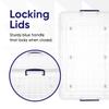 Superio Storage Bins with Lids, Clear Plastic Containers for Organizing, Stackable Totes, BPA Free, Odor Free, Organizer Boxes for Home, and Dorm (2 Pack, 60 Quart) view 4