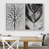 SIGNWIN Framed Wall Art Print Set Black & White Grayscale Tree & Plants Nature Wilderness Illustrations Modern Art Rustic Relax/Calm Multicolor for Living Room, Bedroom, Office - 24"x36"x2 White view 3
