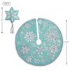 Hallmark Keepsake Miniature 2021, Whimsical Snowflakes Tree Topper and Christmas Tree Skirt Set, Mini view 3