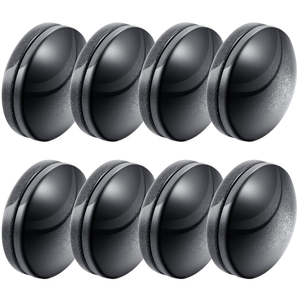 Jetec 16 Pcs Magnetic Curtain Weights No Sew Shower Curtain Magnets Black Plastic Shower Curtains Liner Clips for Light Curtains Tablecloth Liner