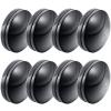 Jetec 16 Pcs Magnetic Curtain Weights No Sew Shower Curtain Magnets Black Plastic Shower Curtains Liner Clips for Light Curtains Tablecloth Liner view 1