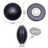 Jetec 16 Pcs Magnetic Curtain Weights No Sew Shower Curtain Magnets Black Plastic Shower Curtains Liner Clips for Light Curtains Tablecloth Liner view 3