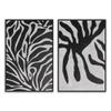 SIGNWIN 2 Piece Framed Canvas Wall Art Black and White Flowers Canvas Prints Home Artwork Decoration for Living Room,Bedroom - 24"x36"x2 Panels view 1