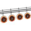 Fire Department with Ladder Public Service Essential Tools of Firefighters Shower Curtain Hooks Set of 12, Stainless Steel Shower Hooks Decorative Hanger Rings Rust Resistant for Bathroom Home Decor view 2