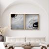 SIGNWIN 2 Piece Framed Canvas Wall Art Black and White Flowers Canvas Prints Home Artwork Decoration for Living Room,Bedroom - 24"x36"x2 Panels view 2