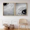 SIGNWIN 2 Piece Framed Canvas Wall Art Black and White Flowers Canvas Prints Home Artwork Decoration for Living Room,Bedroom - 24"x36"x2 Panels view 3