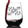 Bevvee Maryland Flag - Stemless Wine Glass - State Themed Drinking Decor and Gifts for Marylander Women & Men - Large 17 Ounce view 1