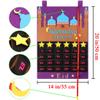 Ramadan Calendar 2026, Eid Mubarak Hanging Countdown Calendar, Advent Calendars Tracker Date Eid Gift Ramadan Decorations with 30 Stars - 30 Days view 2