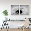 SIGNWIN 2 Piece Framed Canvas Wall Art Black and White Flowers Canvas Prints Home Artwork Decoration for Living Room,Bedroom - 24"x36"x2 Panels view 2