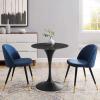 Modway Lippa Dining Table, 28", Black Black view 1