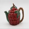 Cosmos Gifts Fine Ceramic Cherry Teapot, 7-1/8" L view 1
