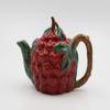Cosmos Gifts Fine Ceramic Cherry Teapot, 7-1/8" L view 2