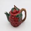 Cosmos Gifts Fine Ceramic Cherry Teapot, 7-1/8" L view 3
