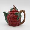 Cosmos Gifts Fine Ceramic Cherry Teapot, 7-1/8" L view 4
