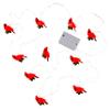 Hallmark Keepsake 2022, Decorative Cardinals 10-Light Christmas String Lights, 10' view 2
