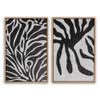 SIGNWIN 2 Piece Framed Canvas Wall Art Black and White Flowers Canvas Prints Home Artwork Decoration for Living Room,Bedroom - 24"x36"x2 Panels view 1