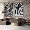 SIGNWIN 2 Piece Framed Canvas Wall Art Black and White Flowers Canvas Prints Home Artwork Decoration for Living Room,Bedroom - 24"x36"x2 Panels view 2