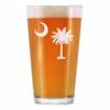 Bevvee South Carolina Flag Pint Glass - State Themed Drinking Decor and Gifts for South Carolinians - 16 Ounce view 1