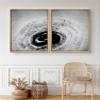 SIGNWIN 2 Piece Framed Canvas Wall Art Black and White Flowers Canvas Prints Home Artwork Decoration for Living Room,Bedroom - 24"x36"x2 Panels view 3