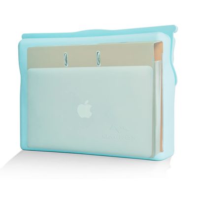 Large Silicone Waterproof and Heat Resistant Bag- Airtight Zip Closed Seal Pouch, Fireproof & Water Proof Safe Storage Holder for Cash, Passport, Laptop, Folder, Important Legal Documents & Valuables