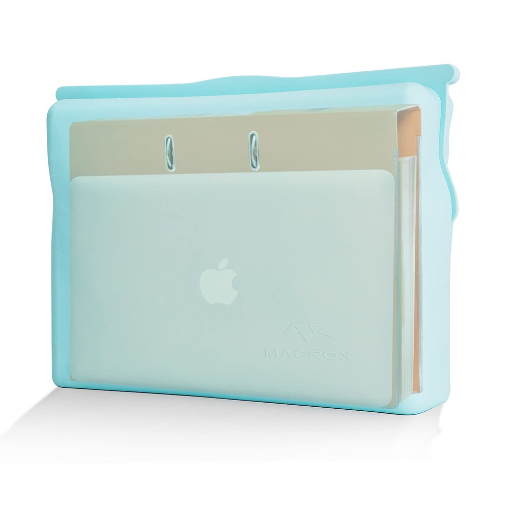 Large Silicone Waterproof and Heat Resistant Bag- Airtight Zip Closed Seal Pouch, Fireproof & Water Proof Safe Storage Holder for Cash, Passport, Laptop, Folder, Important Legal Documents & Valuables