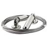 FAVOMOTO Stainless Steel Curtain Wire No Drill Rod 6ft Silver Photo Hanging Wire Heavy Duty for Farmhouse Decor view 1