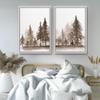 SIGNWIN 2 Piece Framed Canvas Wall Art Nordic Style Abstract Trees Canvas Prints Home Artwork Decoration for Living Room,Bedroom - 24"x36"x2 Panels view 4