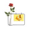 OFFbb-USA Game Entertainment Chess Book Placement Artificial Rose Flower Hanging Vases Decoration Bottle view 1