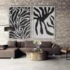 SIGNWIN 2 Piece Framed Canvas Wall Art Black and White Flowers Canvas Prints Home Artwork Decoration for Living Room,Bedroom - 24"x36"x2 Panels view 2