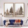 SIGNWIN 2 Piece Framed Canvas Wall Art Nordic Style Abstract Trees Canvas Prints Home Artwork Decoration for Living Room,Bedroom - 24"x36"x2 Panels view 2