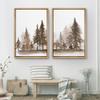 SIGNWIN 2 Piece Framed Canvas Wall Art Nordic Style Abstract Trees Canvas Prints Home Artwork Decoration for Living Room,Bedroom - 24"x36"x2 Panels view 3
