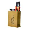 Umbrella Racks WXYZ Golden Wrought Iron Umbrella Stand, Large Capacity Umbrella Bucket with Independent Drip Tray, 36x15x46cm view 1