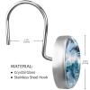 LORVIES Dolphins Jumping Marine Waves Shower Curtain Hooks Set of 12, Stainless Steel Shower Hooks Decorative Hanger Rings Rust Resistant for Bathroom Kids Room Fashion Home Decor view 3