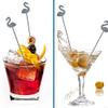 brandname Vivicap 8 Pcs Exquisite Flamingo Handle Cocktail Pick Sruit Insert Bar Wine Glass Decoration Daily Use at Home for Appetizer Watermelon Cherry Sandwich Dessert Fruit Side Dish, Ancient tin view 4