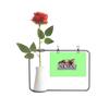OFFbb-USA Roll Newspaper Pet Group Art Deco Gift Fashion Artificial Rose Flower Hanging Vases Decoration Bottle view 1